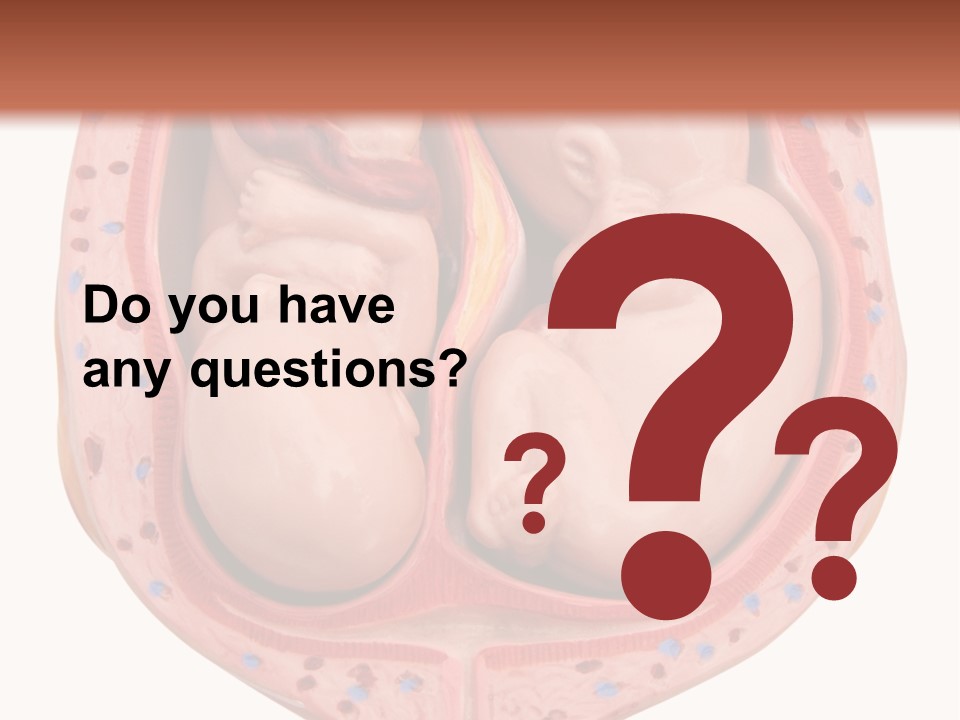 The Inside Of A Human Body With A Baby Inside Of It PowerPoint Template