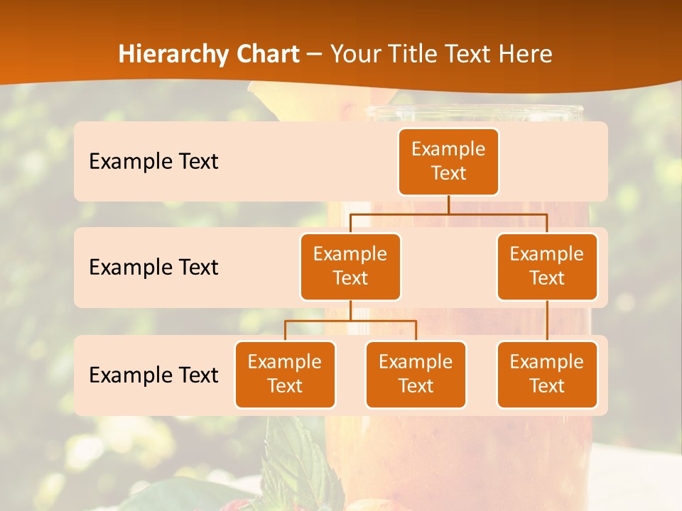 A Glass Of Orange Juice With Raspberries On A Table PowerPoint Template