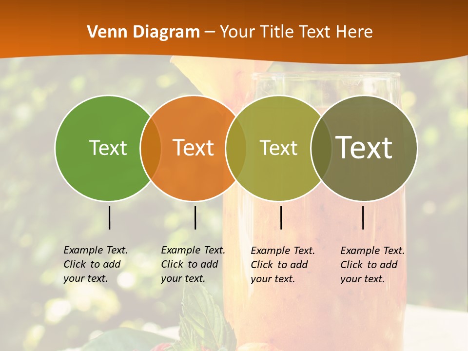 A Glass Of Orange Juice With Raspberries On A Table PowerPoint Template