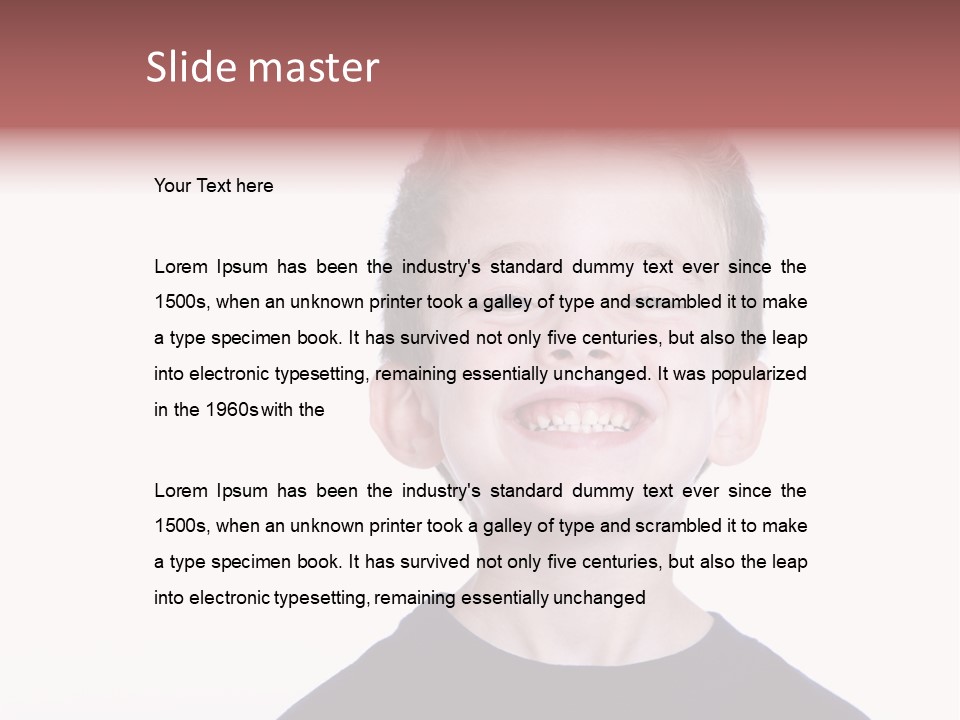 Gorgeous Joy Laughter PowerPoint Template