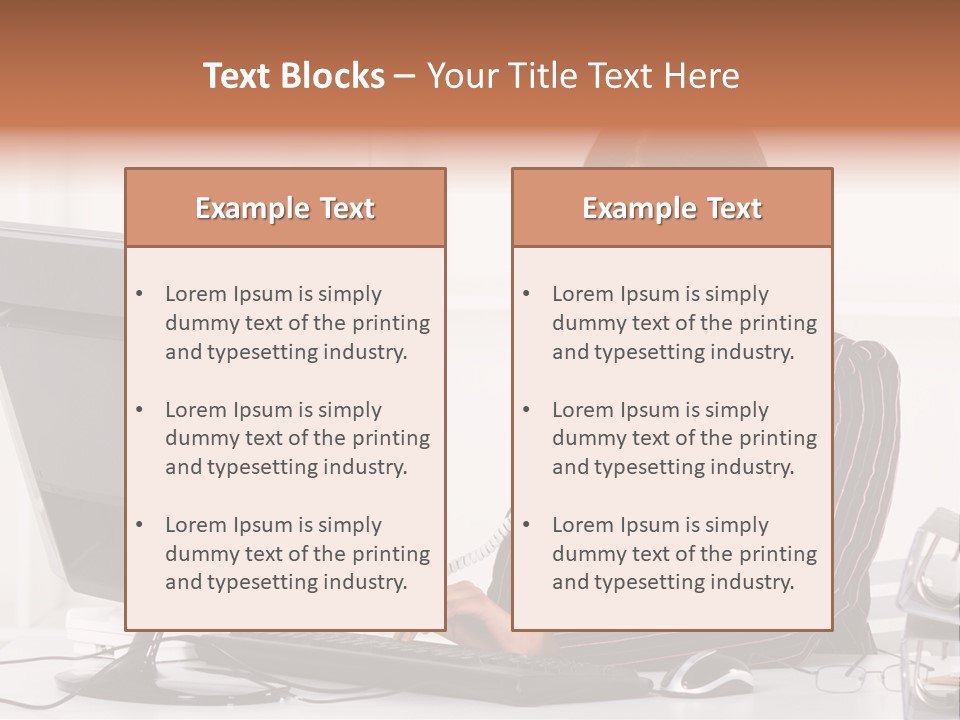 Formal Cheerful Woman PowerPoint Template