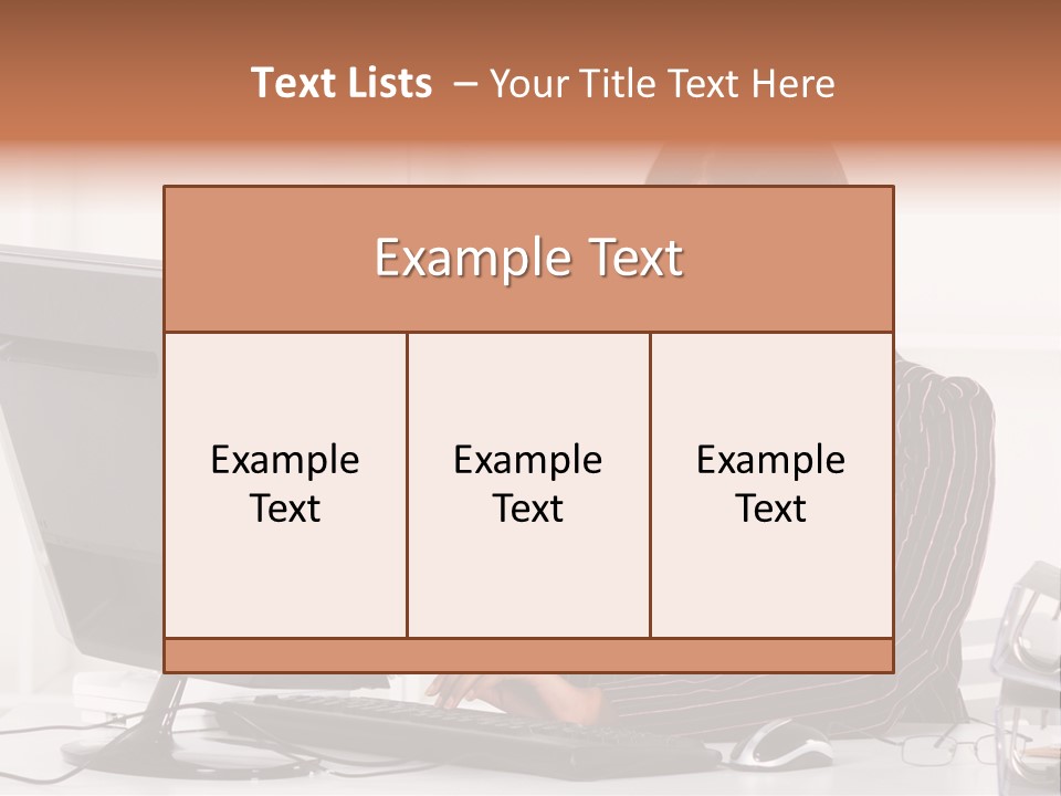 Formal Cheerful Woman PowerPoint Template