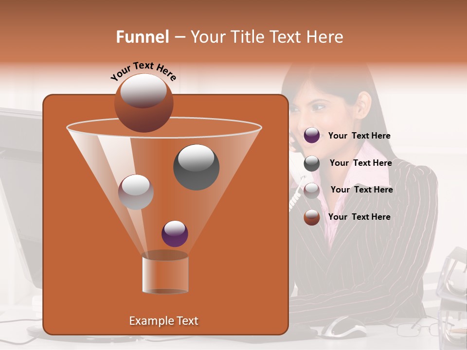 Formal Cheerful Woman PowerPoint Template