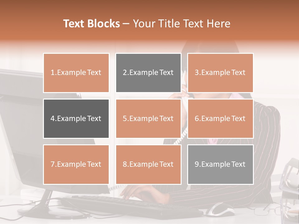 Formal Cheerful Woman PowerPoint Template