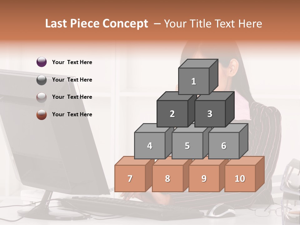 Formal Cheerful Woman PowerPoint Template