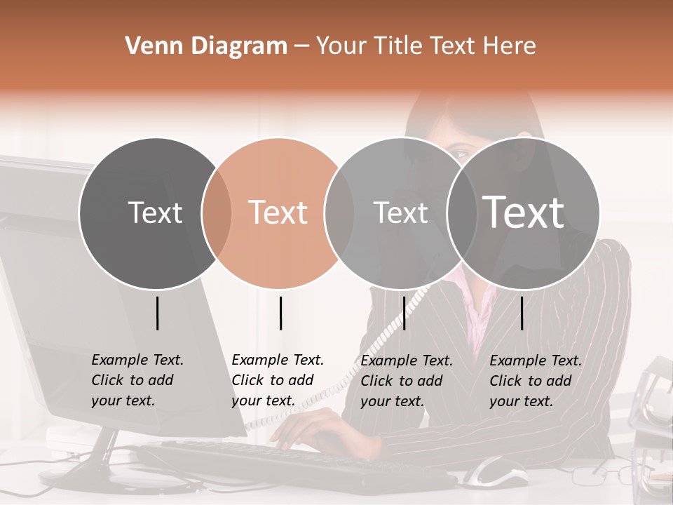 Formal Cheerful Woman PowerPoint Template