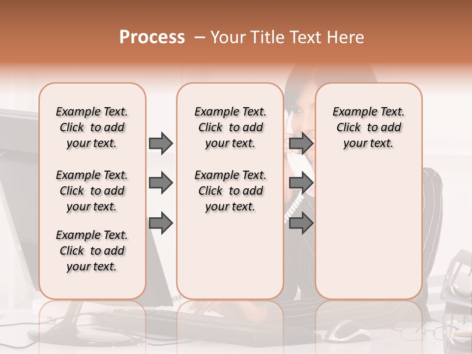 Formal Cheerful Woman PowerPoint Template