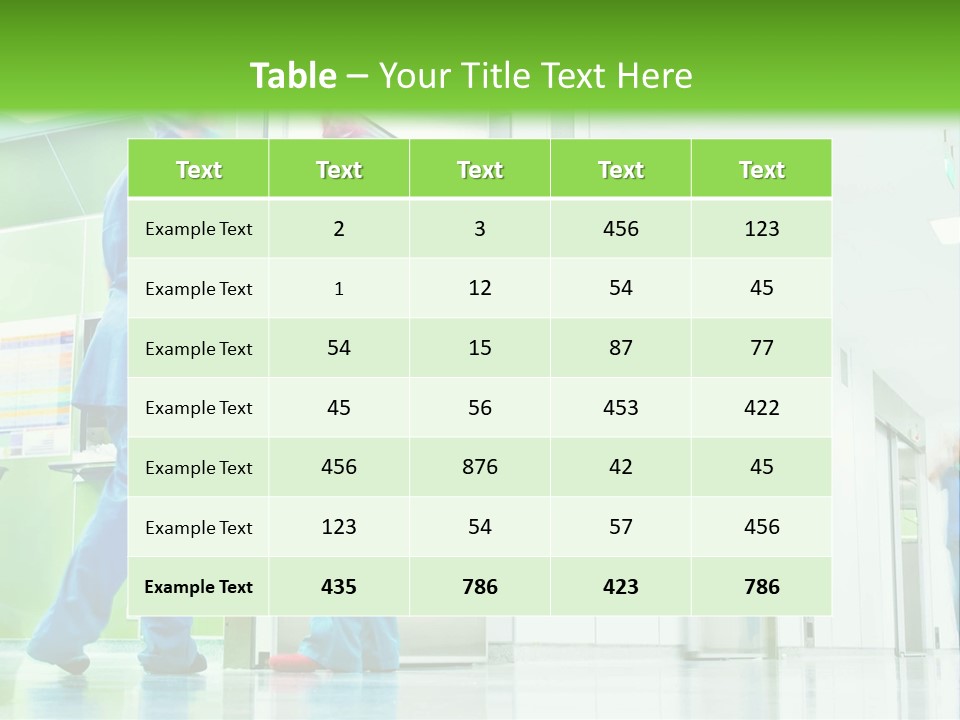 Hygiene Health Care Hallway PowerPoint Template
