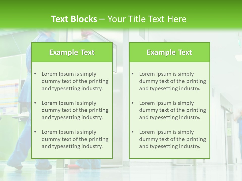 Hygiene Health Care Hallway PowerPoint Template