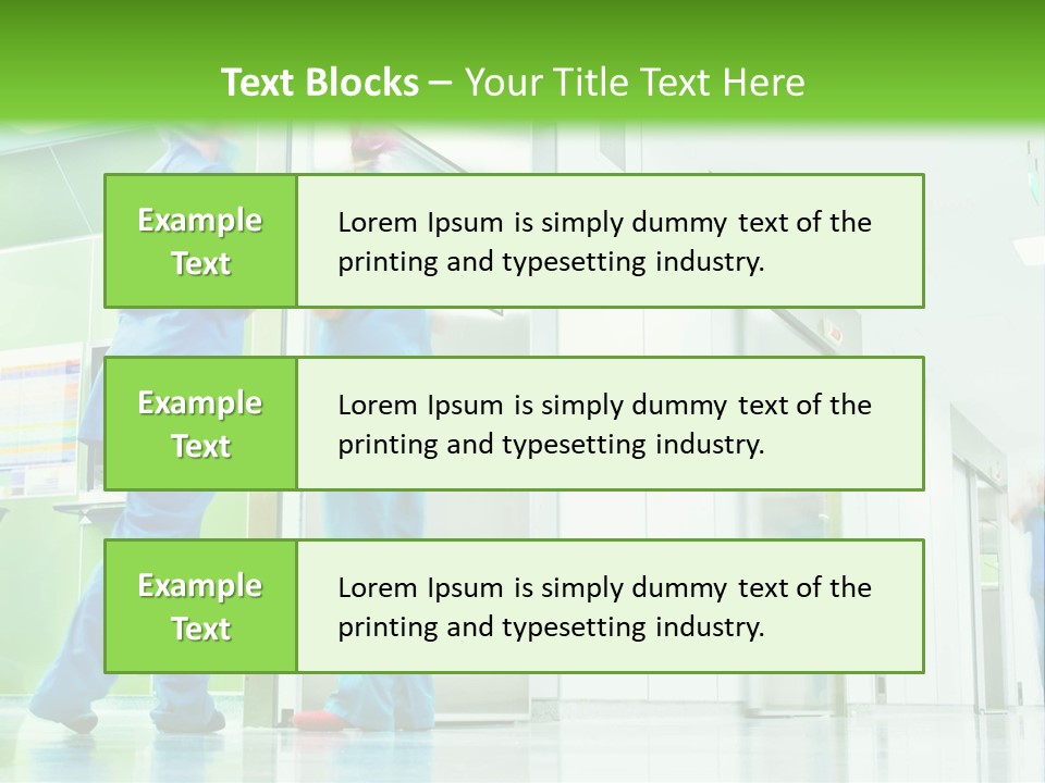 Hygiene Health Care Hallway PowerPoint Template