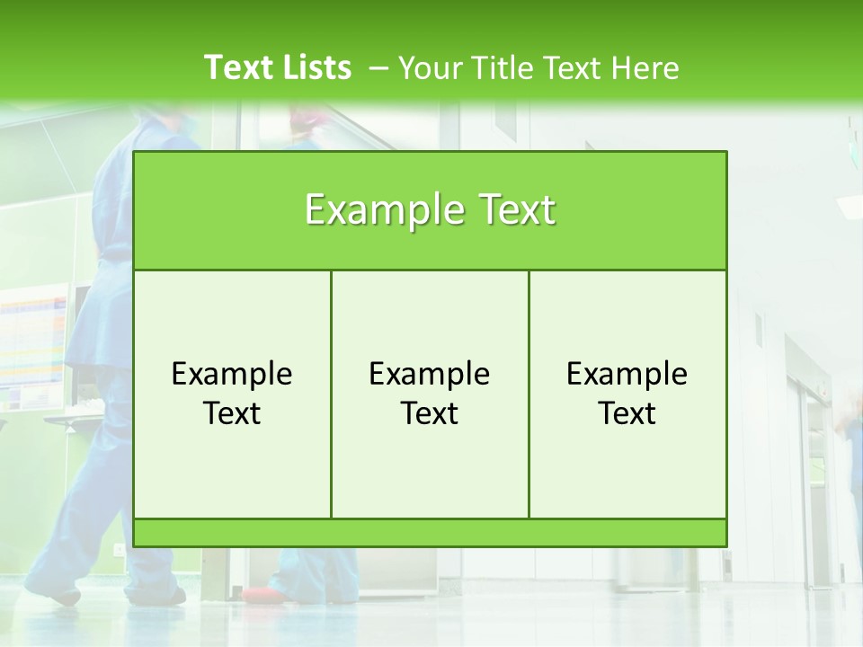 Hygiene Health Care Hallway PowerPoint Template