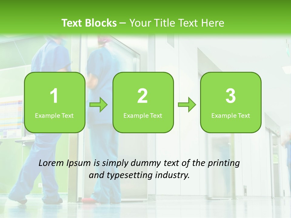 Hygiene Health Care Hallway PowerPoint Template