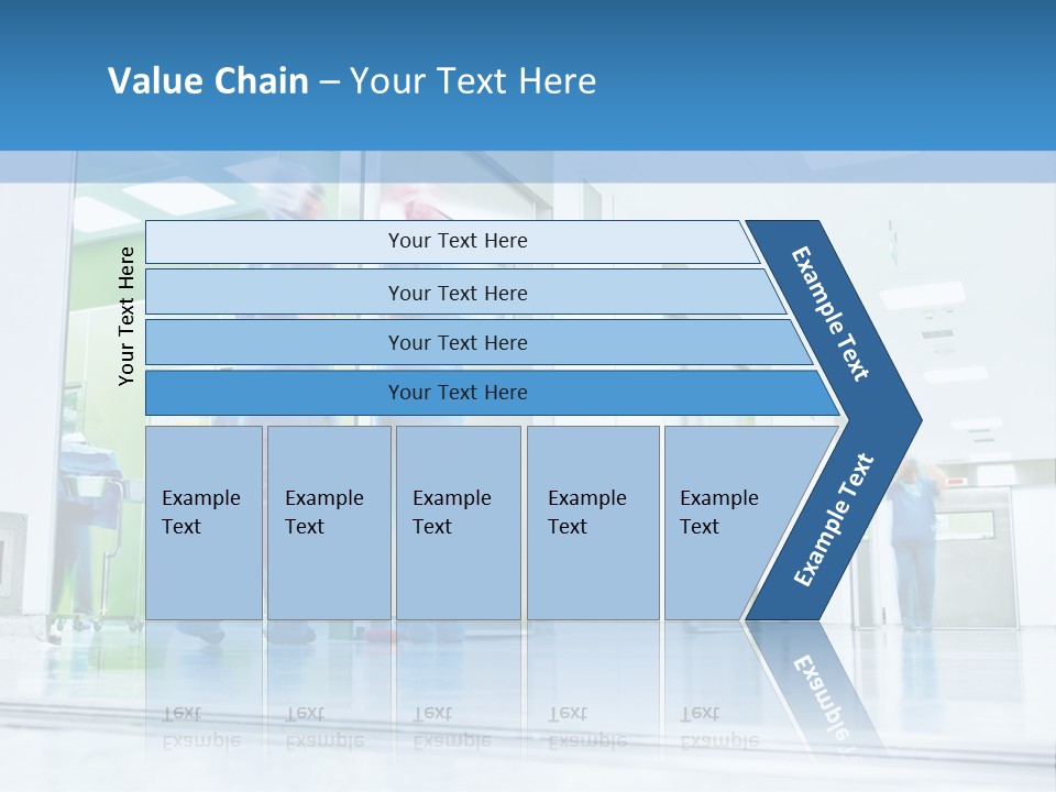 A Group Of Doctors Walking Down A Hospital Hallway PowerPoint Template