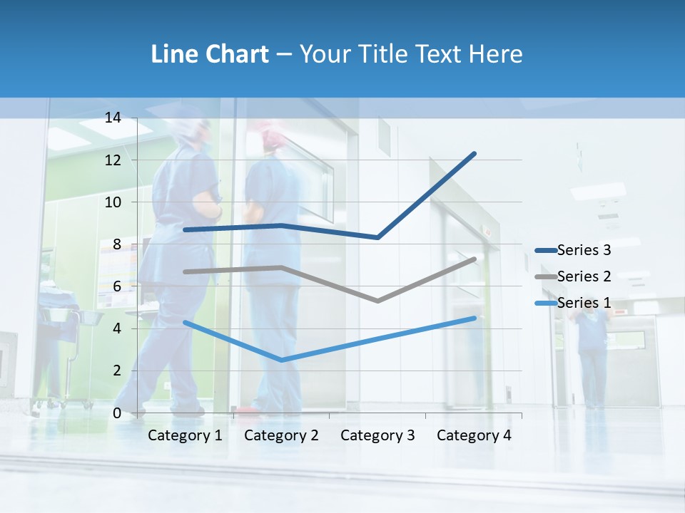 A Group Of Doctors Walking Down A Hospital Hallway PowerPoint Template