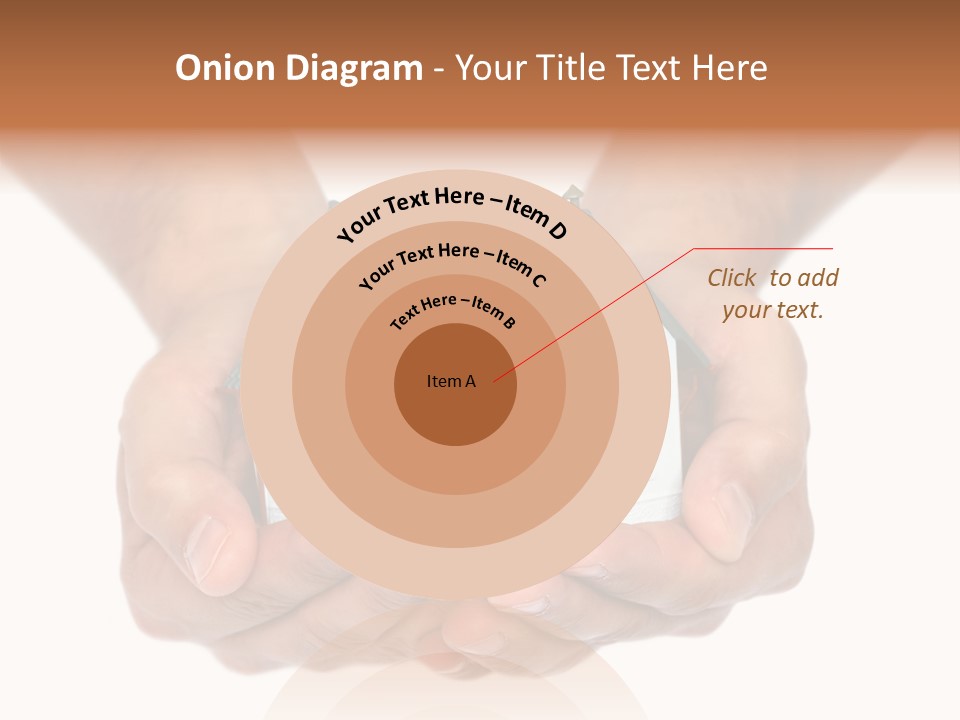 A Person Holding A Small House In Their Hands PowerPoint Template