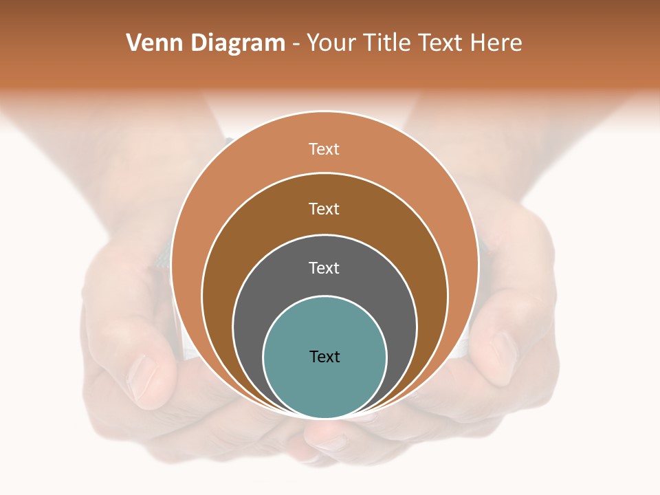 A Person Holding A Small House In Their Hands PowerPoint Template