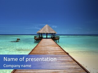 Atoll Maldives Isolated PowerPoint Template