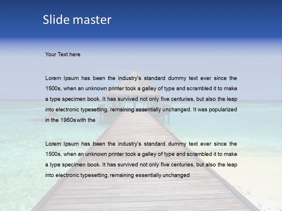 Atoll Maldives Isolated PowerPoint Template