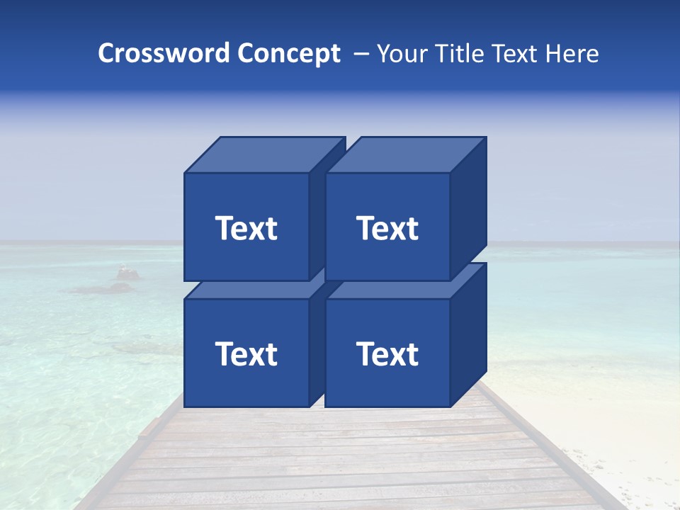 Atoll Maldives Isolated PowerPoint Template