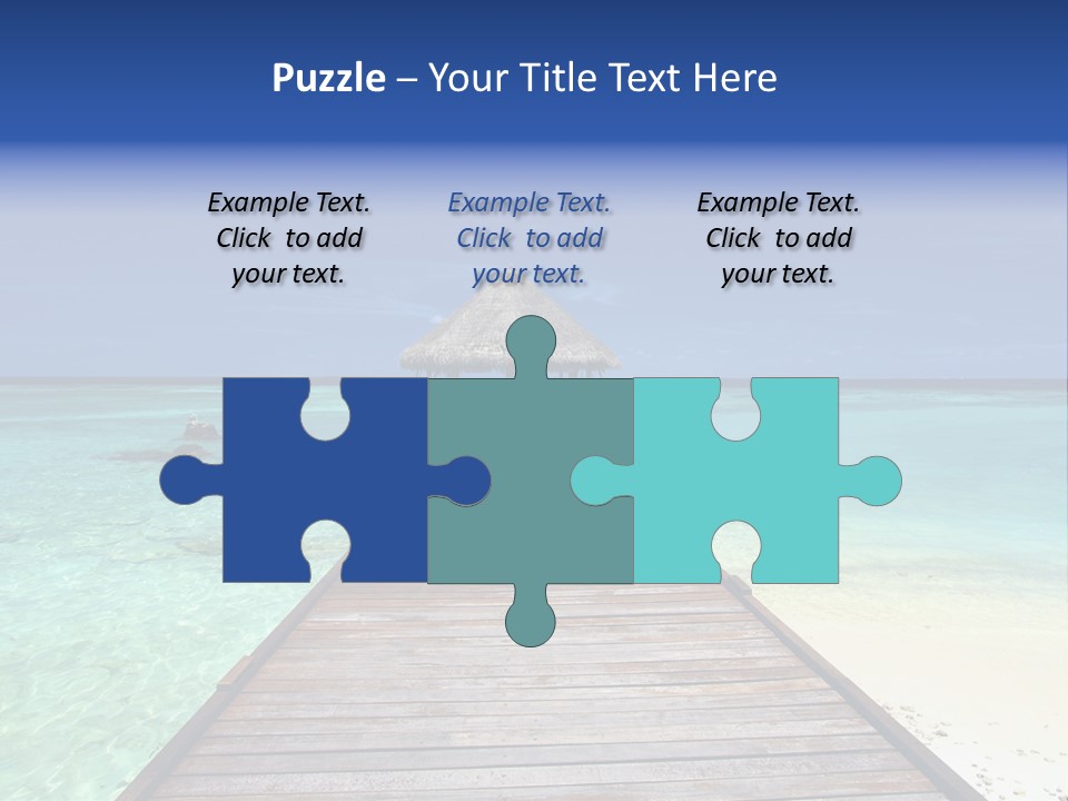 Atoll Maldives Isolated PowerPoint Template