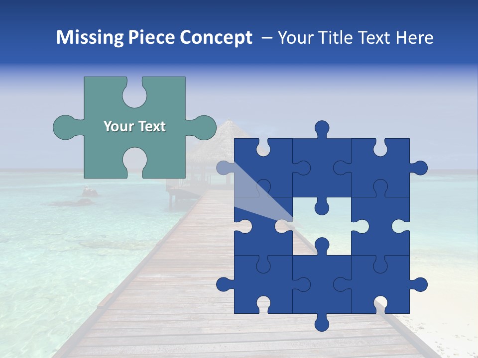 Atoll Maldives Isolated PowerPoint Template