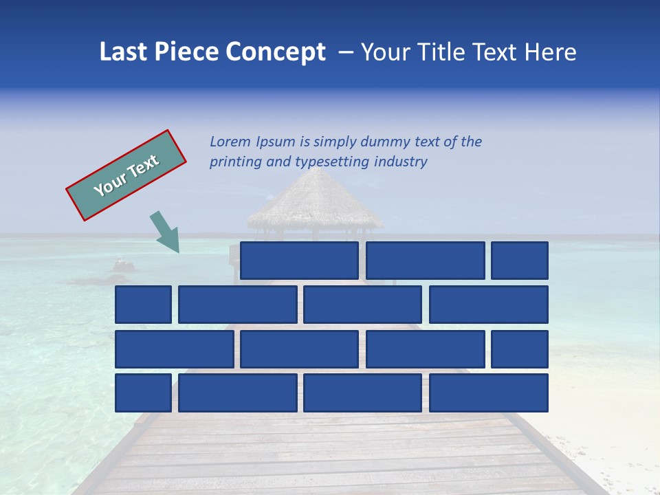 Atoll Maldives Isolated PowerPoint Template
