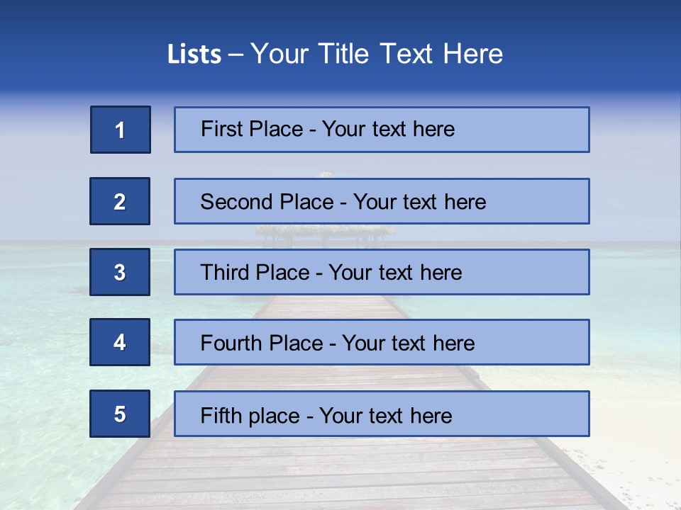 Atoll Maldives Isolated PowerPoint Template