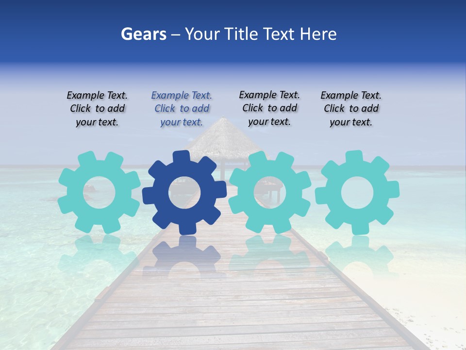 Atoll Maldives Isolated PowerPoint Template