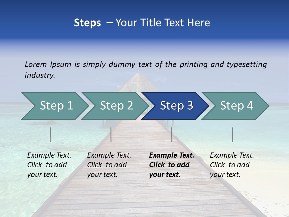 Atoll Maldives Isolated PowerPoint Template