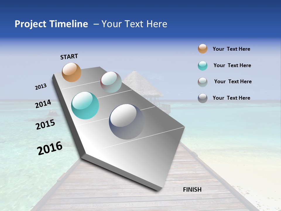 Atoll Maldives Isolated PowerPoint Template