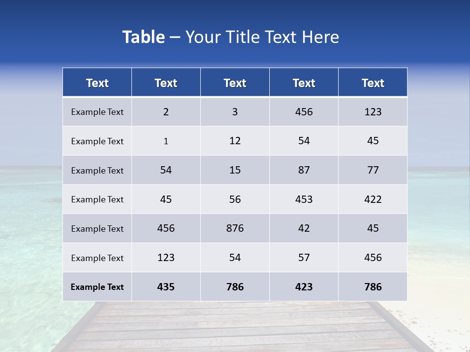 Atoll Maldives Isolated PowerPoint Template