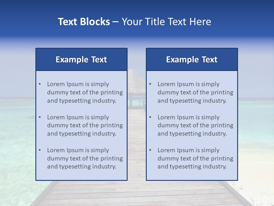 Atoll Maldives Isolated PowerPoint Template