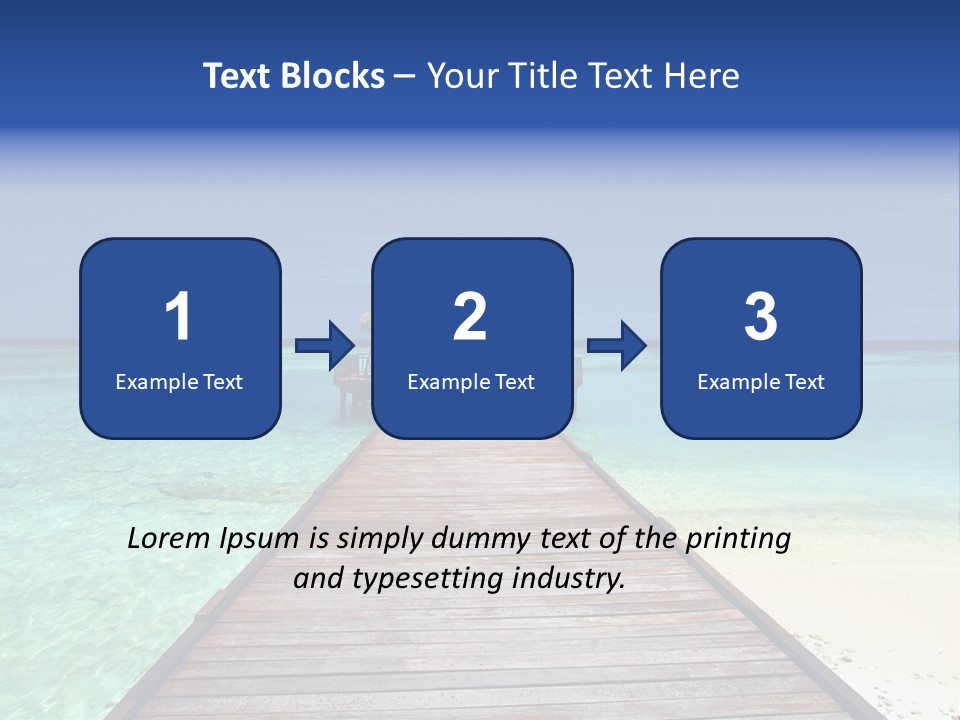 Atoll Maldives Isolated PowerPoint Template