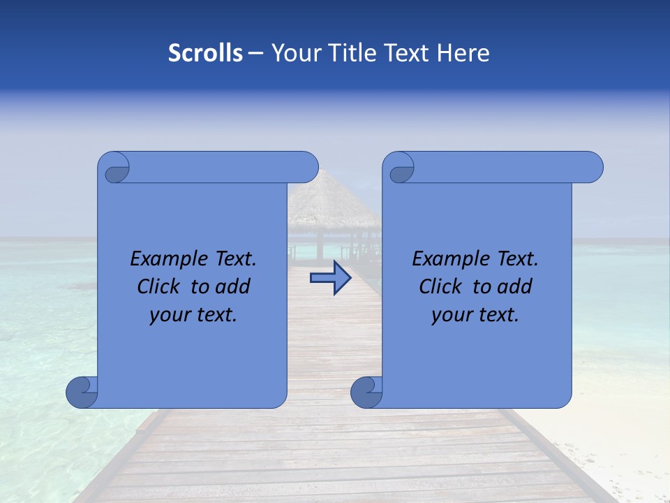 Atoll Maldives Isolated PowerPoint Template