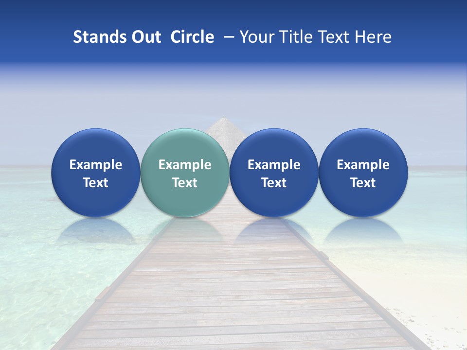 Atoll Maldives Isolated PowerPoint Template