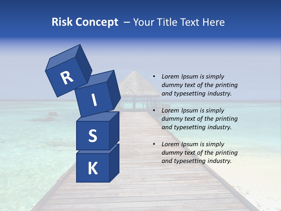 Atoll Maldives Isolated PowerPoint Template