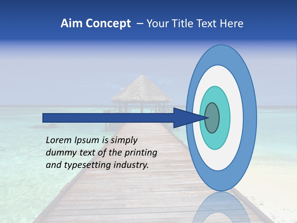 Atoll Maldives Isolated PowerPoint Template