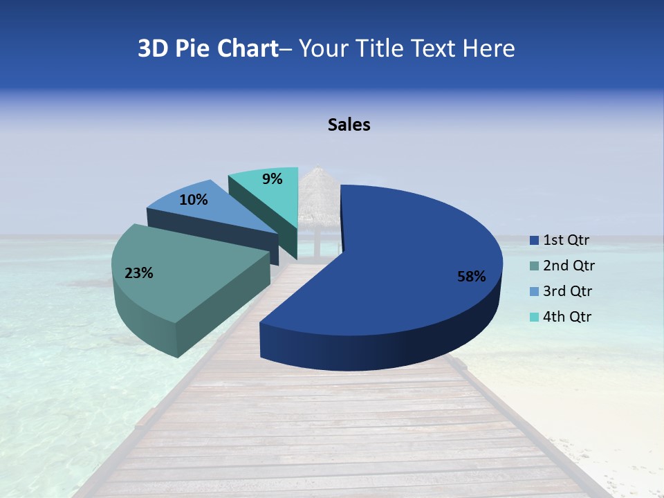 Atoll Maldives Isolated PowerPoint Template