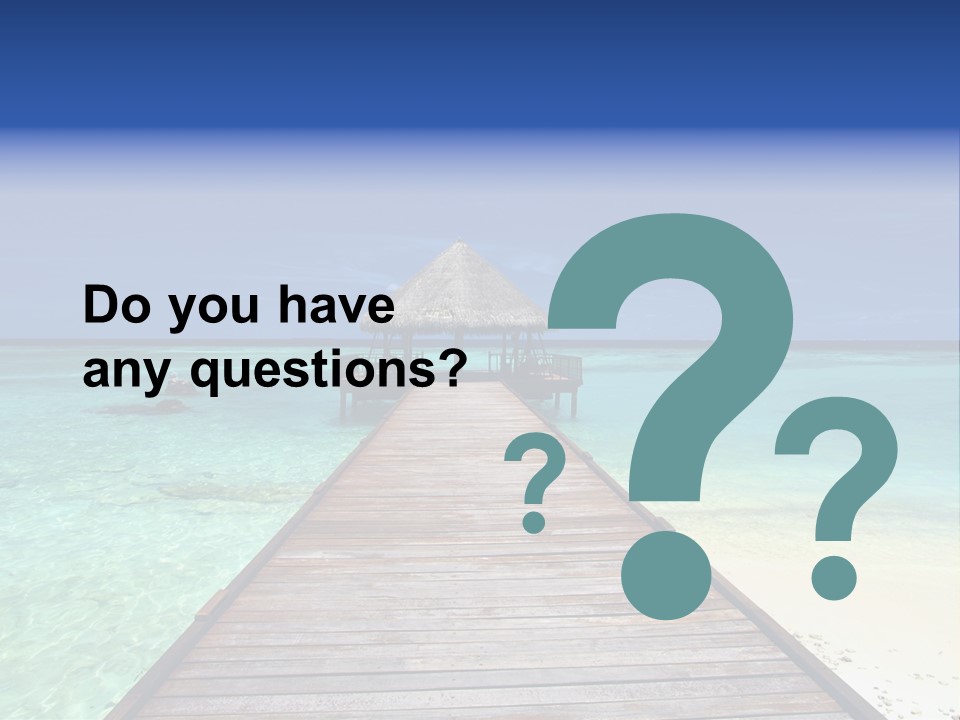 Atoll Maldives Isolated PowerPoint Template