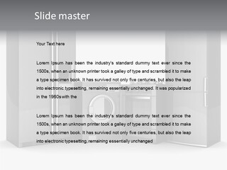 Timer Steam Steel PowerPoint Template