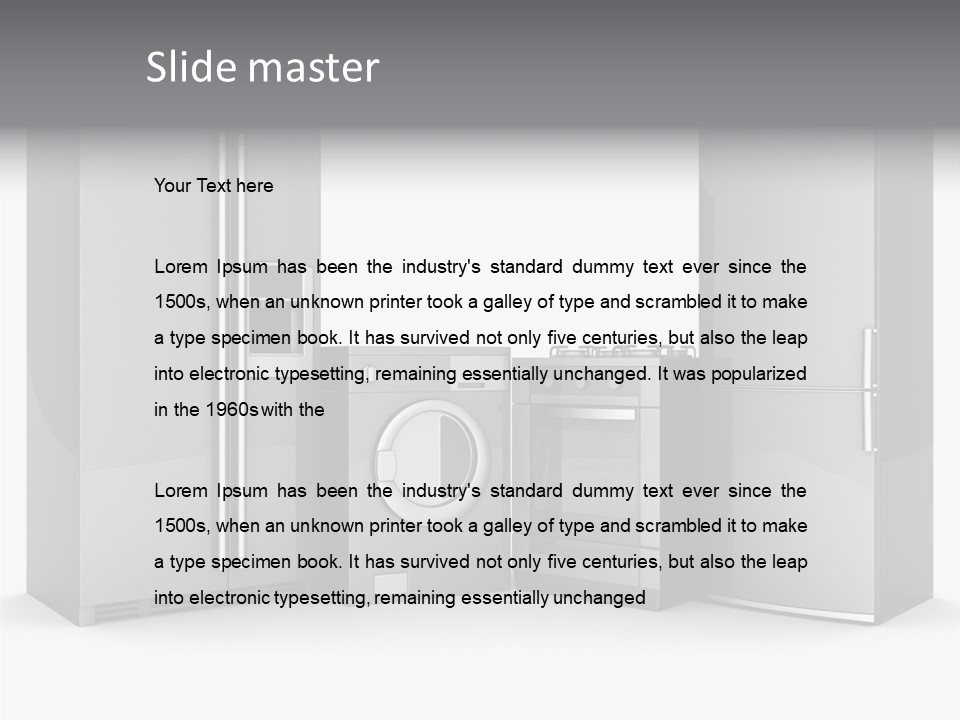 Timer Steam Steel PowerPoint Template