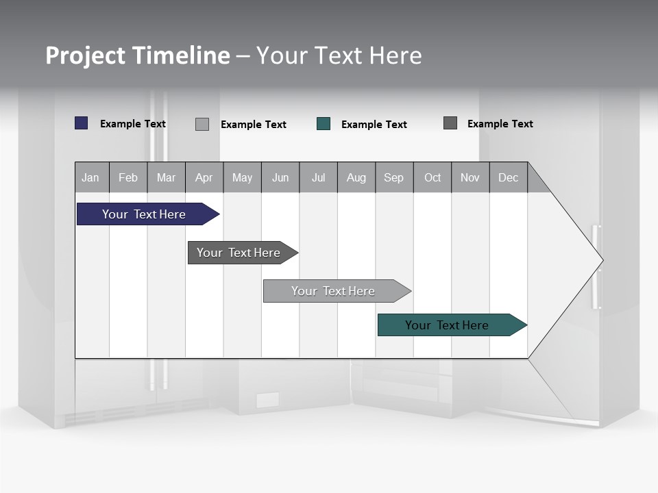 Timer Steam Steel PowerPoint Template