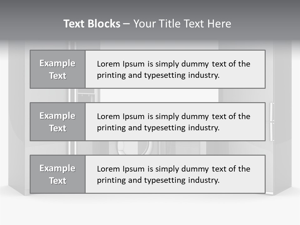 Timer Steam Steel PowerPoint Template