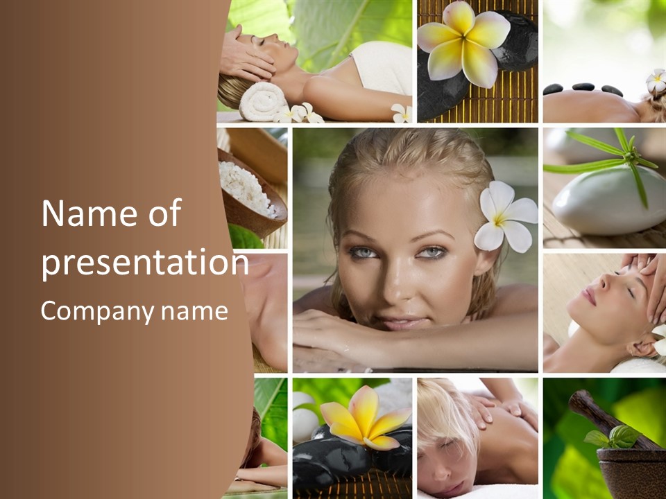 People Wellness Stone PowerPoint Template