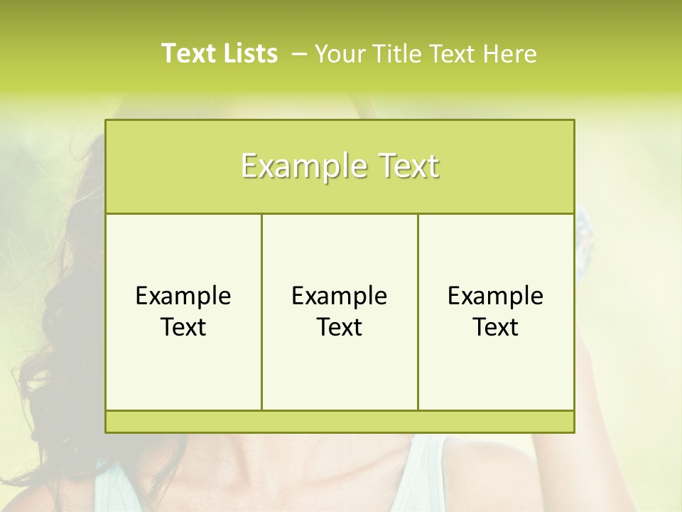 A Woman Drinking Water From A Plastic Bottle PowerPoint Template