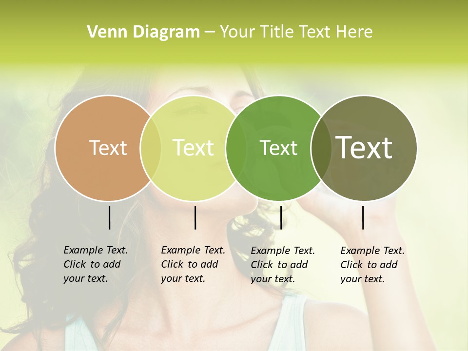 A Woman Drinking Water From A Plastic Bottle PowerPoint Template