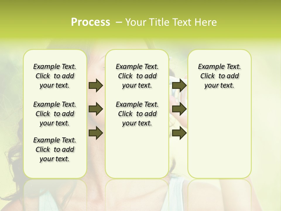 A Woman Drinking Water From A Plastic Bottle PowerPoint Template