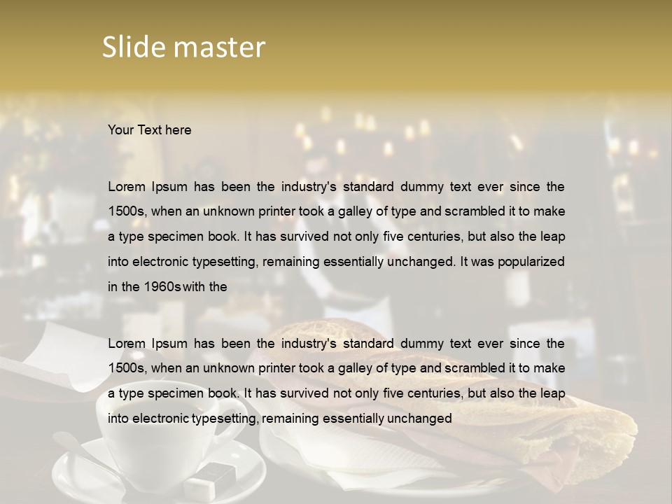 Color Cooking Brown PowerPoint Template