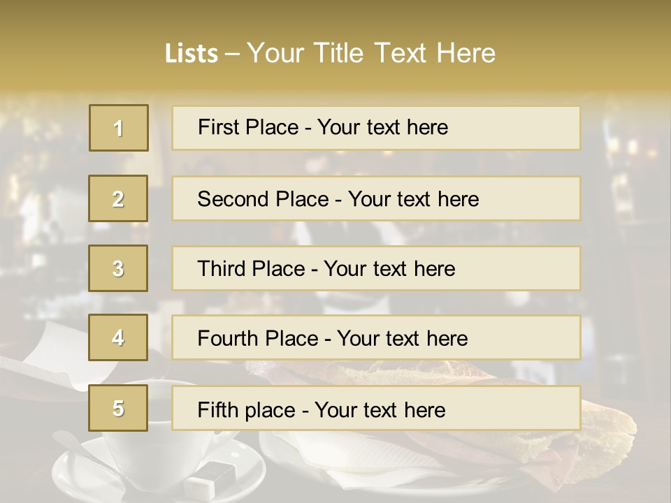 Color Cooking Brown PowerPoint Template