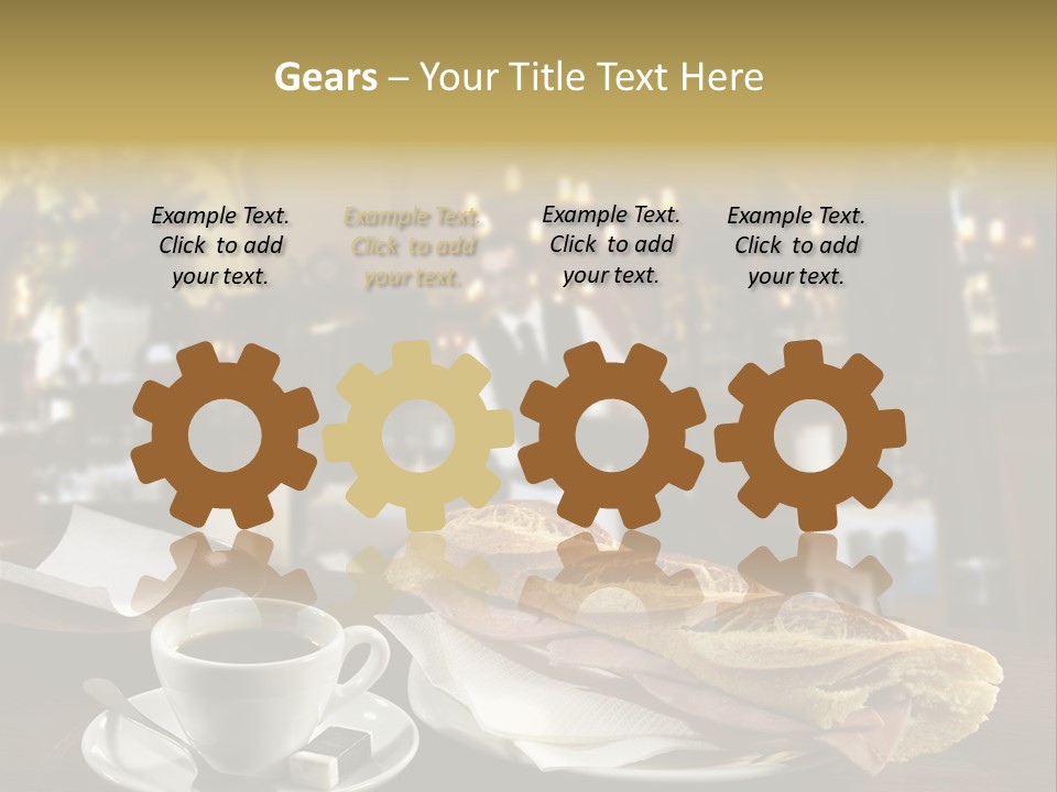 Color Cooking Brown PowerPoint Template